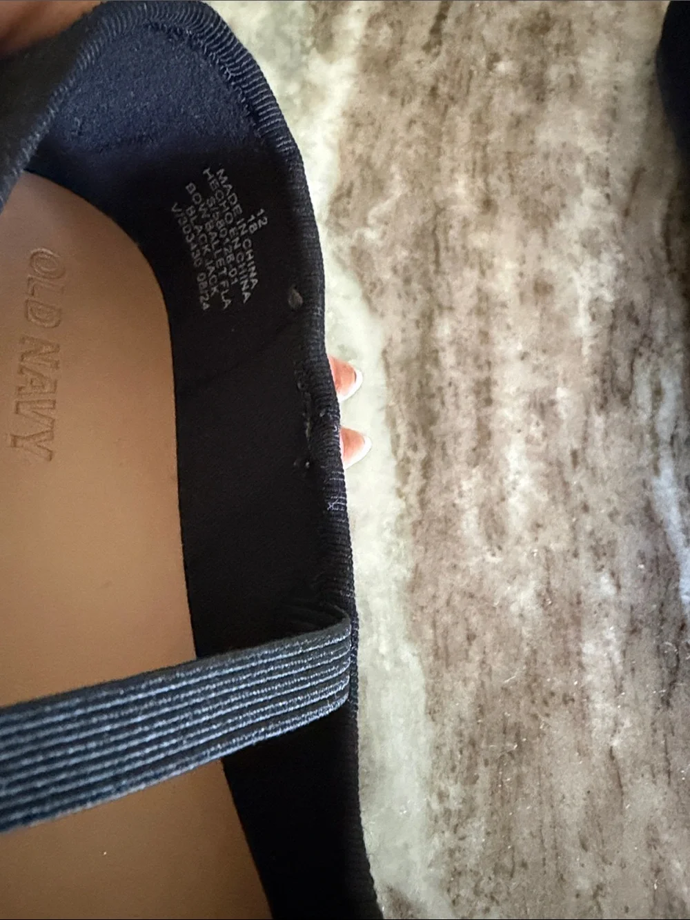 Girls Black Bow-Front Mary Jane Flats